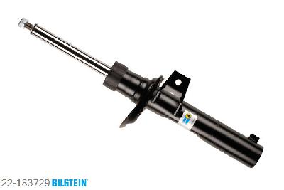 22-183729, Bilstein B4  Gas Schokdemper vooras, Skoda YETI, "1.2 TSI,  1.4 TSI,  1.6 TDI,  1.8 TSI 4x4,2.0 TDI,  2.0 TDI 4x4", 05/2009-, with standard chassis, mark: G06 / Front axle outside diameter strut 55 mm, Standaard lengte, geschikt voor gebruik met verlagingsveren tot -30mm