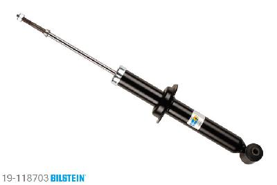 19-118703, Bilstein B4  Gas Schokdemper achteras, Volvo V40 Estate (VW), "1.6,  1.8,  1.8 i,  1.9 DI,  1.9 T4,  1.9 TD,2.0,  2.0 T", 10/1997-06/2004, with standard chassis / Rear axle without ride height adjustment, Standaard lengte, geschikt voor gebruik met verlagingsveren tot -30mm