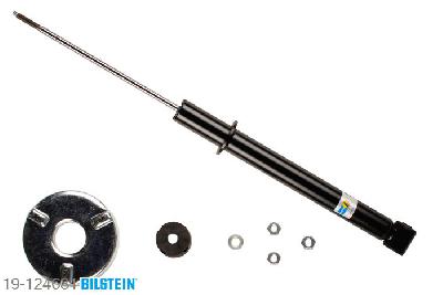 19-124681, Bilstein B4  Gas Schokdemper achteras, VW GOLF II (19E, 1G1), "1.0,  1.3,  1.3 CAT,  1.6,  1.6 D,  1.6 G,1.6 TD,  1.6 TD CL,  1.8,  1.8 i CAT,  2.0", 08/1983-07/1992, with off-road suspension, Standaard lengte, geschikt voor gebruik met verlagingsveren tot -30mm