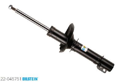 22-045751, Bilstein B4  Gas Schokdemper vooras, VW GOLF IV (1J1), "1.4 16V,  1.6,  1.6 16V,  1.6 D,  1.6 FSI,1.8,  1.8 T,  1.8 T GTI,  1.9 SDI,  1.9 TD,1.9 TDI,  2.0,  2.3 V5", 08/1997-06/2005, with sports suspension, Standaard lengte, geschikt voor gebruik met verlagingsveren tot -30mm