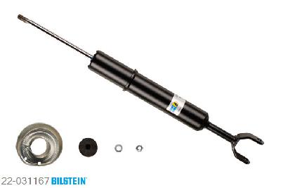 22-031167, Bilstein B4  Gas Schokdemper vooras, VW PASSAT Variant (3B5), 1.8 T,  1.9 TDI,  2.3 VR5,  2.5 TDI,  2.8 V6, 06/1997-11/2000, -> CH.Nr.: 3B-YE-121 221, with standard chassis, Standaard lengte, geschikt voor gebruik met verlagingsveren tot -30mm
