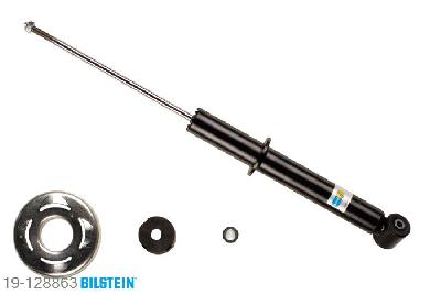 19-128863, Bilstein B4  Gas Schokdemper achteras, VW POLO (6N2), "1.0,  1.2,  1.4,  1.4 16V,  1.4 TDI,  1.7 SDI,1.9 D,  1.9 SDI", 10/1999-10/2001, Standaard lengte, geschikt voor gebruik met verlagingsveren tot -30mm