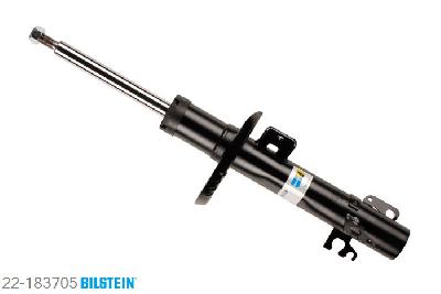 22-183705, Bilstein B4  Gas Schokdemper vooras, VW POLO (6R_), "1.2,  1.2 TDI,  1.2 TSI,  1.4,  1.4 BiFuel,1.4 TSI,  1.6,  1.6 BiFuel,  1.6 TDI", 06/2009-, Standaard lengte, geschikt voor gebruik met verlagingsveren tot -30mm