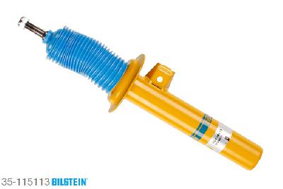 35-115113, Bilstein B8  Sprint - 20mm ingekorte sport Schokdemper vooras rechts, BMW 3 Touring (E46), "316 i,  318 d,  318 i,  320 d,  320 i,  325 i,328 i,  330 d,  330 i", 06/2000-02/2005, with M-technics, with lowered chassis, without ride height adjustment / Front axle rebound: 45 mm Geschikt voor gebruik met verlagingsveren tot -60mm
