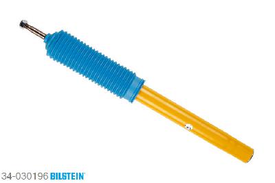 34-030196, Bilstein B8  Sprint - 20mm ingekorte sport Schokdemper vooras, BMW 5 (E34), 520 i,  520 i 24V,  525 i,  525 i 24V, 01/1988-09/1995, with M-technics, without ride height adjustment / Rear axle charakteristic: 120/50, Height Adjustable, firmer setting Geschikt voor gebruik met verlagingsveren tot -60mm