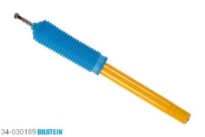 34-030189, Bilstein B8  Sprint - 20mm ingekorte sport Schokdemper vooras, BMW 5 (E34), 524 td,  530 i,  535 i, 01/1988-09/1995, with M-technics, without ride height adjustment / Rear axle charakteristic: 120/50, Height Adjustable, firmer setting Geschikt voor gebruik met verlagingsveren tot -60mm