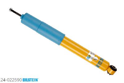 24-022590, Bilstein B8  Sprint - 20mm ingekorte sport Schokdemper achteras, Opel OMEGA B Estate (21_, 22_, 23_), "2.0,  2.0 16V,  2.0 DTI 16V,  2.2 16V,2.2 DTI 16V,  2.5 DTI,  2.5 TD,  2.5 V6,2.6,  2.6 V6,  3.0 V6,  3.2 V6", 04/1994-07/2003, without ride height adjustment Geschikt voor gebruik met verlagingsveren tot -60mm
