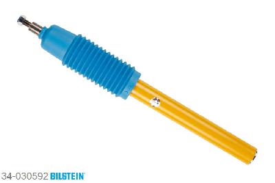 34-030592, Bilstein B8  Sprint - 20mm ingekorte sport Schokdemper vooras, Peugeot 106 I (1A, 1C), 1.0,  1.1,  1.3,  1.4,  1.4 D,  1.5 D,  1.6, 08/1991-04/1996, Front axle charakteristic: 96/46, Length: 545 mm / Rear axle charakteristic: 360/130, Length: 316 mm Geschikt voor gebruik met verlagingsveren tot -60mm