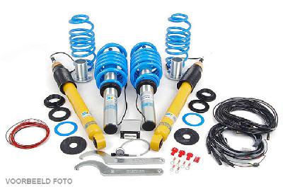 49-196849, Bilstein B16  iRC Schroefset electronisch demping instelbaar, VW GOLF VI (5K1), 2.0 R 4motion, 11/2009-11/2013, strutdiameter 55 mm, disconect DCC, mark: G07, G08, G09, G11, Conditions see certificates / Front axle lowering (expertise): 10-30 mm, axle load to: 1140 kg / Rear axle lowering (expertise): 10-30 mm, axle load to: 1040 kg