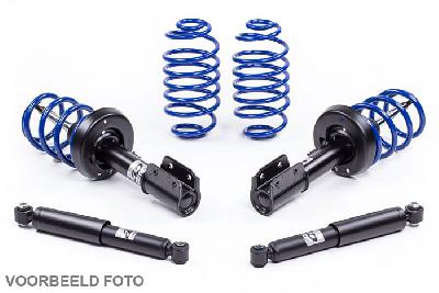 SP82-020, AP-suspension sportkit, Verlaging vooras/achteras 30/30mm, Skoda Bouwjaar 01/2005-, 1.8TFSI, 2.0FSI, 1.9TDi, 2.0TDi, 77-112 kW, 55mm veerpootdiameter, Bouwjaar 01/2005-, Max. vooraslast  tot 1110 kg, Max. achteraslast  tot 1150 kg