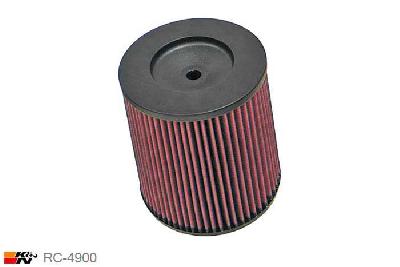 105mm aansluitdiameter, RC-4900, K&N Luchtfilter Universeel, Conisch, Lengte filter 200mm, Buitendiameter onder 187mm, Buitendiameter kap 168mm, Chroom kap, Lengte flens 29mm, 0 mm