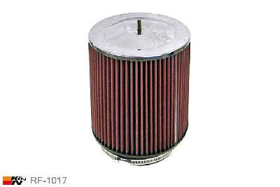 152mm aansluitdiameter, RF-1017, K&N Luchtfilter Universeel, Conisch, Lengte filter 203mm, Buitendiameter onder 191mm, Buitendiameter kap 178mm, Chroom kap, Lengte flens 25mm, 0 mm