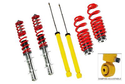 70 AV 04, V-Maxx xxtreme Schroefset in hoogte en hardheid instelbaar, VW Bora Variant 1.4/1.6/1.8/1.8T/2.0/2.3 V5/2.8 V6/1.9SDi/1.9TDi excl. 4Motion, 1J, Bouwj. 12/98 - 04, when lowering over 40mm please use special stabilizer connection bolts, Tuv gekeurd verstelbereik vooras 35-65mm, Tuv gekeurd verstelbereik achteras 30-60mm