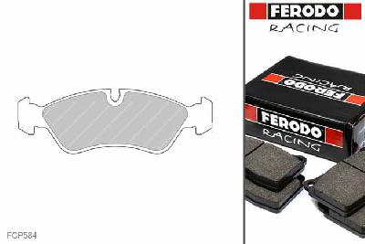 FCP584H, Ferodo DS2500 remblokken Vooras, Opel, Astra F, 1.7 TD F, 50kW/68pk, Bouwj. sep-91 - feb-98, ATE remklauw vooras, ABS