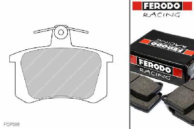 FCP596H, Ferodo DS2500 remblokken Achteras, Audi Coupe, 2.2 10V 85, 100kW/, Bouwj. jan-86 - aug-89, LUCAS/TRW remklauw achteras