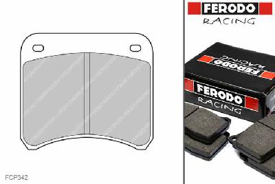 FCP342H, Ferodo DS2500 remblokken Achteras, Renault Clio II, Super 1600 NULLkW/, Bouwj. jan-01 -, AP RACING remklauw achteras