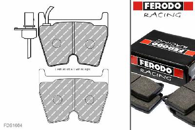 FDS1664, Ferodo DS-Performance remblokken vooras, Audi S/RS A6 (4B2,C5), RS6 quattro, 331kW/450pk, Bouwj. jul-02 - jan-05, BREMBO remklauw vooras
