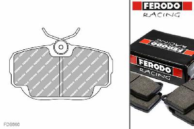 FDS660, Ferodo DS-Performance remblokken vooras, BMW 3 (E30), 316 / 316i / 316i 1.8 (E30), 66,74,75kW/, Bouwj. nov-82 - dec-91, LUCAS/TRW remklauw vooras