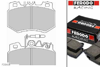 FDS434, Ferodo DS-Performance remblokken vooras, Peugeot 205, 1.8 TD, 58kW/79pk, Bouwj. okt-83 - dec-94, LUCAS/TRW remklauw vooras