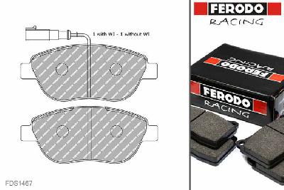 FDS1467, Ferodo DS-Performance remblokken vooras, Peugeot 307, 1.4 HDi, /, Bouwj. mrt-01 -, BOSCH remklauw vooras
