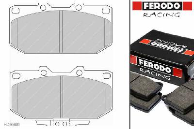 FDS986, Ferodo DS-Performance remblokken vooras, Subaru Impreza I (GC), 1.6 i, 70kW/95pk, Bouwj. jun-98 - dec-00, SUMITOMO remklauw vooras