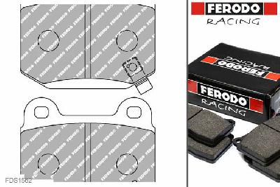 FDS1562, Ferodo DS-Performance remblokken achteras, Nissan 350Z, 3.5 V6 24V, /, Bouwj. apr-02 -, BREMBO remklauw achteras