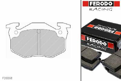 FDS558, Ferodo DS-Performance remblokken achteras, Peugeot 206, 1.6 XS Coupe, 120kW/163pk, Bouwj. jan-02 -, BENDIX remklauw achteras