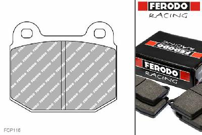 FCP116R, Ferodo DS3000 remblokken Vooras, Opel Ascona (B), 1.9, 55, 66kW/, Bouwj. jul-75 - aug-78, ATE remklauw vooras