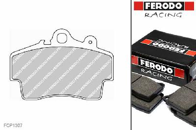 FCP1307R, Ferodo DS3000 remblokken Vooras, Porsche Boxster (986), 2.5, 150kW/204pk, Bouwj. sep-96 - aug-99, BREMBO remklauw vooras
