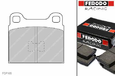 FCP105R, Ferodo DS3000 remblokken Vooras, VW Golf (1), 1.6 i GTi, 81kW/110pk, Bouwj. jan-75 - okt-79, ATE remklauw vooras