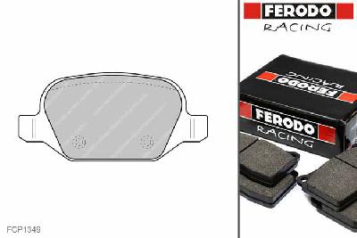 FCP1349R, Ferodo DS3000 remblokken Achteras, Fiat 500L, 1.3 D Multijet, 62kW/84pk, Bouwj. sep-12 -, LUCAS/TRW remklauw achteras