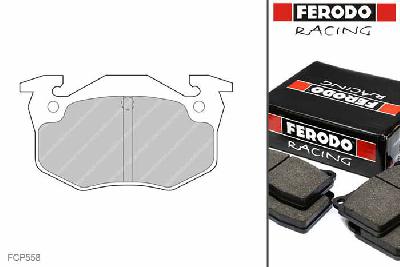 FCP558R, Ferodo DS3000 remblokken Achteras, Peugeot 206, 2.0 HDi, 66kW/90pk, Bouwj. aug-98 -, BENDIX remklauw achteras