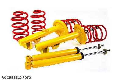 BTPAU079, Sport suspension kit, Verlaging voor/achter 30/30mm, Audi A6 Quattro 4B, 6 Zylinder, Bouwjaar 04/97 - 08/05, Excl. Allroad, Niveauregeling, Max. vooraslast 1120 - 1230kg