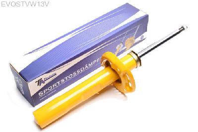 EVOSTVW13V, Sport schokdemper Vooras, VW Passat (3C), Sport shock absorber Audi A3 incl. Sportsback  and  Cabrio, Seat Altea incl. XL, Leon, Toledo III, Skoda Octavia, Superb,Yeti, VW Eos, Golf V and VI incl Golf Plus,Jetta III and IV, Passat 3C, Scirocco III, Touran incl. RS and 4-Motion models55mm strut-diameterfront, Veerpootdiameter 55mm, Verlaging tot -40mm mogelijk, Prijs is per stuk ! , aantal ingeven bij bestellen