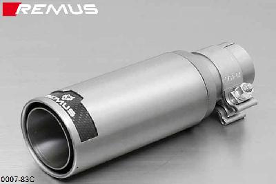 0007 83C, BMW 3 Series E90 Sedan / E91 Touring, 330d 3.0l Diesel 170 kW, Year 2005- , 330xd 3.0l Diesel 170 kW, Year 2005-, Remus 1 tail pipe round 84 mm Street Race
