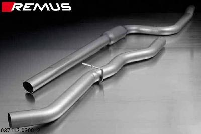 087112 0300, BMW 5 Series F10 Sedan / F11 Touring, Year 2010- , 520i 4 Zyl. 2.0l 135 kW (N20B20), 528i 4 Zyl. 2.0l 180 kW (N20B20A), 528ix 4 Zyl. 2.0l 180 kW (N20B20A),, 523i 2.5l 6 Zyl. 150 kW (N52B30A), 523i 3.0l 6 Zyl. 150 kW (N53B30A), 528i 3.0l 6 Zyl. 190 kW (N53B30A), Remus Front silencer, only for 520i 4 Zyl. 2.0l 135 kW (N20B20), 528i(x) 4 Zyl. 2.0l 180 kW (N20B20A)