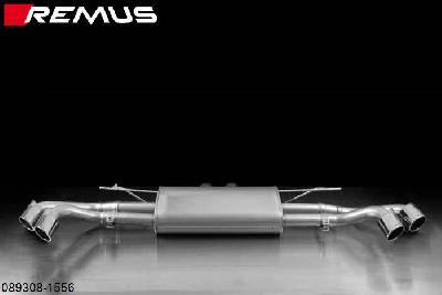 089308 1556, BMW X6 E71 xDrive, Year 2008- , xDrive 50i 4.4l 300 kW (N63B44A), Year 2008-, Remus Sport exhaust L/R, with 4 tail pipes round 84 mm angled, without homologation