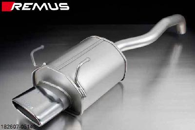 182607 0514S, Ford Ka II, type RU8, Year 2009- , 1.2l Duratec 51 kW (AAAA/169A4000), Remus Sport exhaust with 1 tail pipe 142x72 mm angled