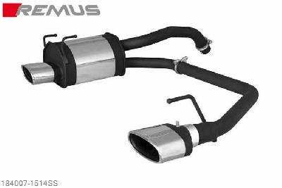 184007 1514SS, Ford Ka II, type RU8, Year 2009- , 1.3l TDCi 55 kW, Remus Sport exhaust L/R, with 2 tail pipes 142x72 mm angled