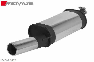 204097 0507, Ford Puma, SEP1997- , 1.7l 92 kW, Remus Sport exhaust with 1 tail pipe 97x80 mm