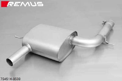 754514 0500, Mini One F55 (5 door), Year 2014- , 1.2l 75 kW, Remus Sport exhaust for left-system (without tail pipes)REMUS tube round 70 mm
