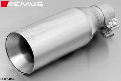 0007 05G, Opel Astra H Twin Top, Year 2006- , 1.6l 77 kW (Z16XEP), 1.6l 85 kW (Z16XER), 1.8l 103 kW (Z18XER), Remus 1 tail pipe round 90 mm straight