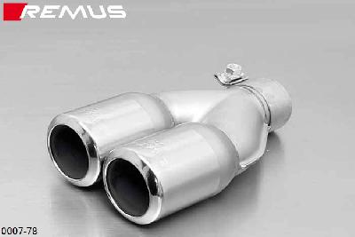 0007 78, Seat Toledo, type 5P, Year 2005- , 1.6l 75 kW, Remus 2 tail pipes round 84 mm