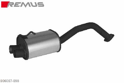 906007 098, Toyota Auris, type E15UT(A), Year 2007- , 2.0l D-4D 93 kW, Remus sport exhaust (without tail pipes)