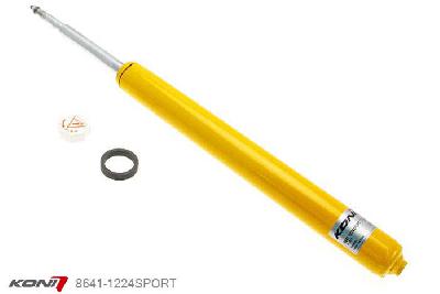 8641-1224SPORT, Koni Sport schokdemper Vooras, BMW Sedan, excl. M-Technik, EDC, 08/1990-08/1992, 524td, 525tds, M14 moer en 72 mm diam. bovenste bevestigingsdeksel, Demping instelbaar  d.m.v. stelknop, Standaard lengte , verlaging tot max. -40mm