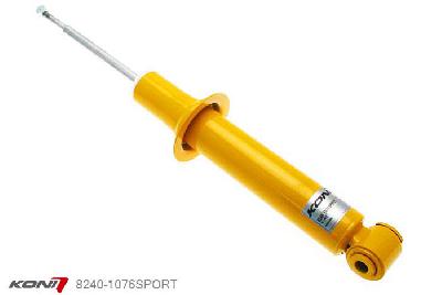 8240-1076SPORT, Koni Sport schokdemper Achteras, BMW Touring, 1992-07/1996, 518i, 520i, 525td, 32 mm diam. plastic deksel op bovenste bevestiging, Demping instelbaar, alleen voor montage (in uitgebouwde toestand), Standaard lengte , verlaging tot max. -40mm