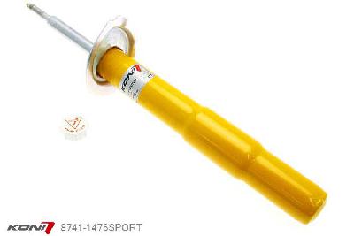 8741-1476SPORT, Koni Sport schokdemper Vooras, BMW Touring (E61) excl. Xi, 06/2003-2010, 520i, 523i, 525i, 530i, 520d, 540i, 545i, 550i, 525d, 530d, 535d, Demping instelbaar  d.m.v. stelknop, Standaard lengte , verlaging tot max. -40mm