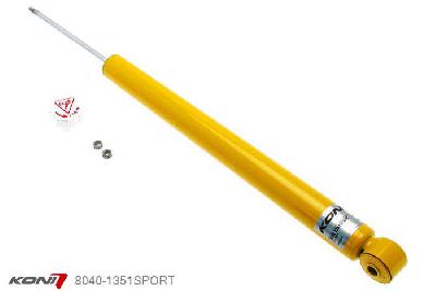 8040-1351SPORT, Koni Sport schokdemper Achteras, Ford Sedan en Hatchback, 2011-2015, type III, Demping instelbaar, alleen voor montage (in uitgebouwde toestand), Standaard lengte , verlaging tot max. -40mm