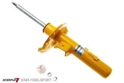 8741-1536LSPORT, Koni Sport schokdemper Vooras links, Ford Wagon, 03/2007-2013, incl Sport Pack + S-Pack, excl. CCD (Continuously Controlled Damping), Demping instelbaar  d.m.v. stelknop, Standaard lengte , verlaging tot max. -40mm