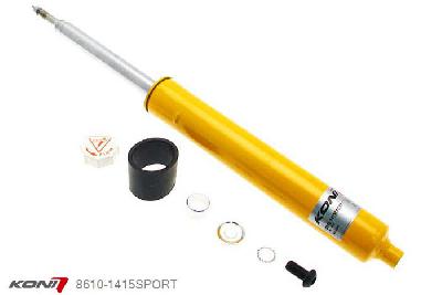 8610-1415SPORT, Koni Sport schokdemper Vooras, Honda Hatchback, 2001-2005, (EP3) Type R, Voor: alleen voor 55mm diameter veerpoten, Demping instelbaar  d.m.v. stelknop, Standaard lengte , verlaging tot max. -40mm